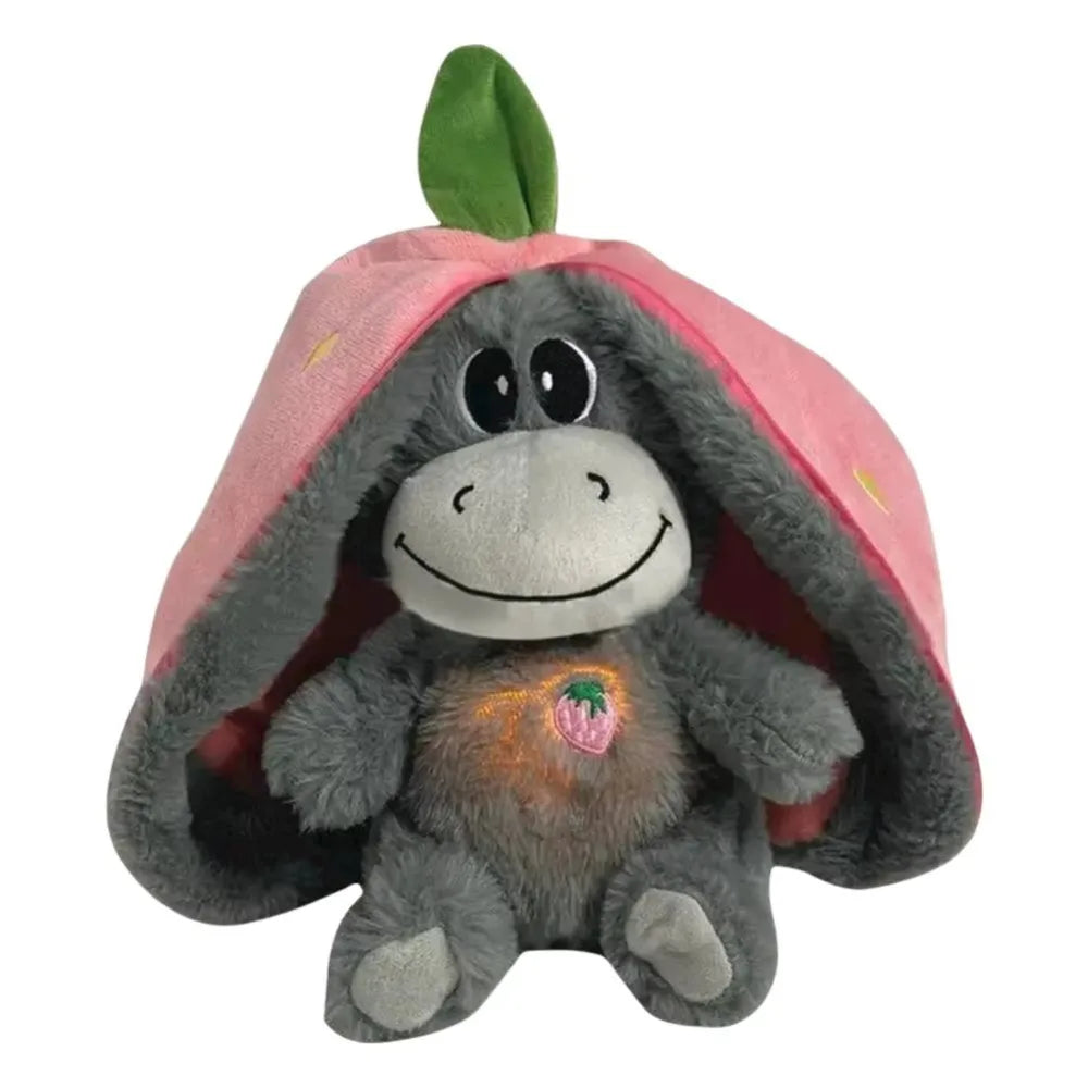 Rosie the Strawberry Donkey — Glow & Breathe Sleep Companion